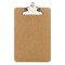 BAZIC Hardboard Clipboard w/ Sturdy Spring Clip - Memo Size